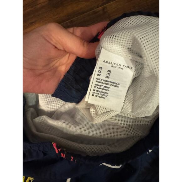 AMERICAN EAGLE Outfitters Mens Blue Board Shorts Swim Trunks Sz XXL - Picture 3 of 9